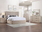 Henry Reeded Queen-King Bed-Chest-Nightstand-Dresser-Mirror Tan Finish