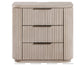 Henry Reeded Queen-King Bed-Chest-Nightstand-Dresser-Mirror Tan Finish