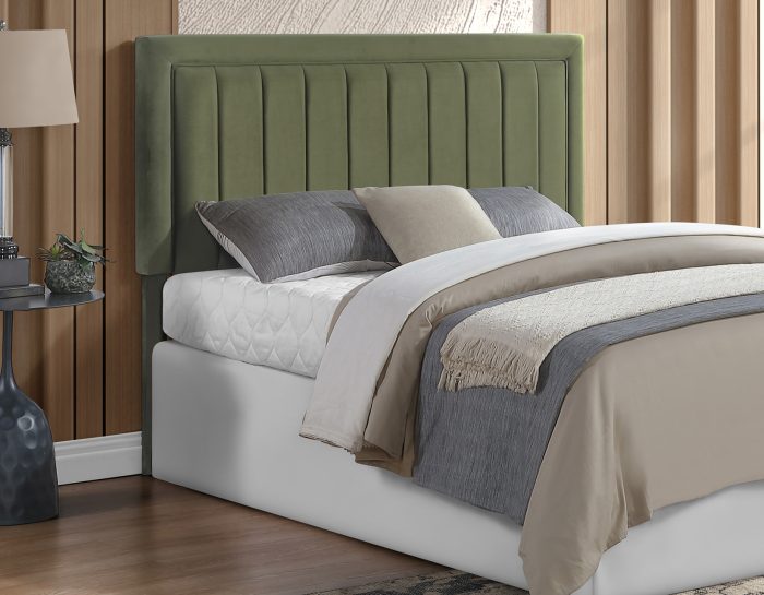 Jade Green Velvet Queen/Full Headboard