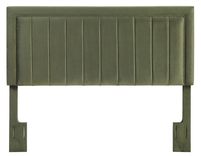 Jade Green Velvet Queen/Full Headboard