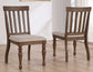 Joanna 6-Piece Dining Set, Brown (59.5" 4-Drawer Dining Table)