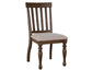Joanna 6-Piece Dining Set, Brown (59.5" 4-Drawer Dining Table)