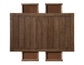 Joanna 6-Piece Dining Set, Brown (59.5" 4-Drawer Dining Table)