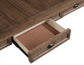 Joanna 6-Piece Dining Set, Brown (59.5" 4-Drawer Dining Table)