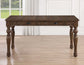 Joanna 6-Piece Dining Set, Brown (59.5" 4-Drawer Dining Table)