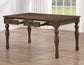 Joanna 6-Piece Dining Set, Brown (59.5" 4-Drawer Dining Table)