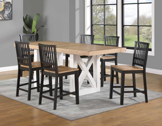 Magnolia 5-Piece 80-96-inch Counter Height Dining Set (Table & 4 Counter Chairs)