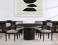Magnolia 52-inch Round Dining Table & Chairs, Black