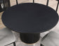 Magnolia 52-inch Round Dining Table & Chairs, Black