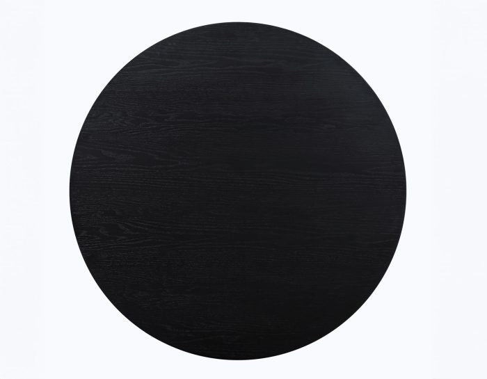 Magnolia 52-inch Round Dining Table & Chairs, Black