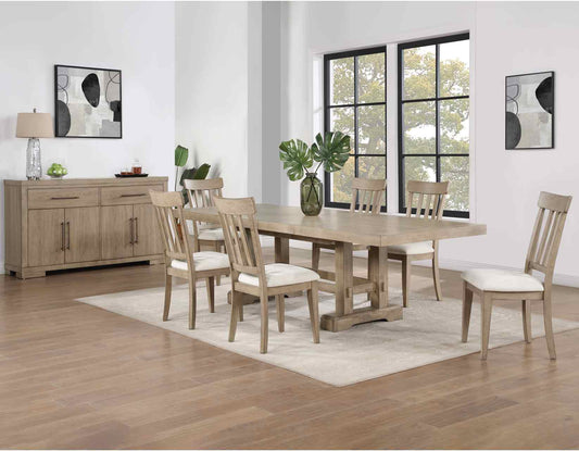 Napa 72-108-inch Dining Table & Side Chairs