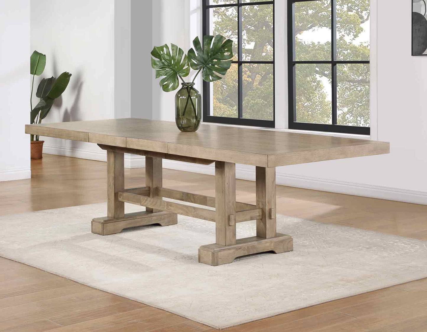 Napa 72-108-inch Dining Table & Side Chairs
