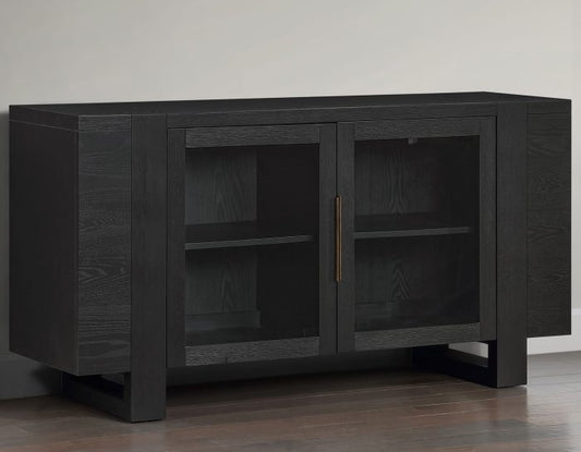 Reid 60″ Server/TV Stand Black Finish