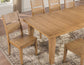 Sommerset Dining Table 64-96″ Ladder Back Chairs