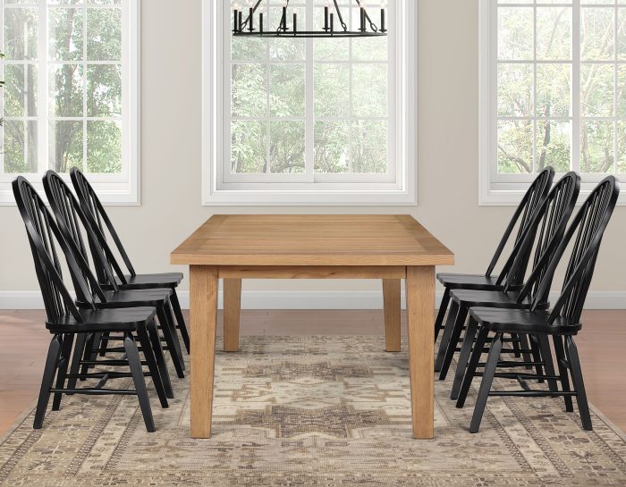Sommerset Table 64-96″ Windsor Dining Chairs