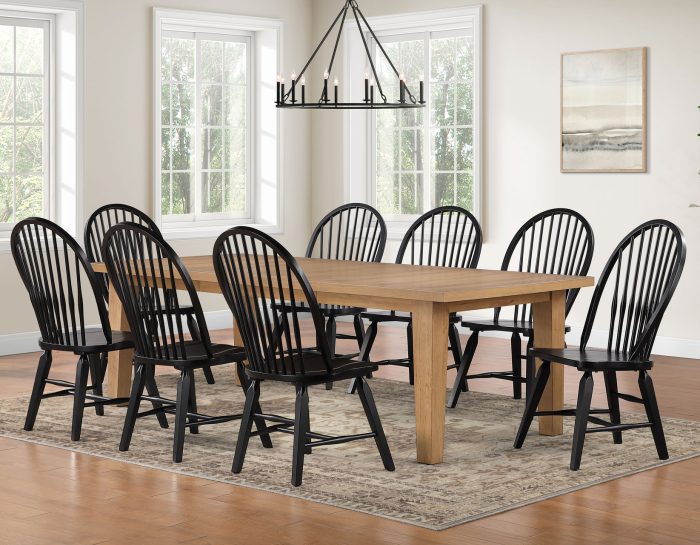 Sommerset Table 64-96″ Windsor Dining Chairs