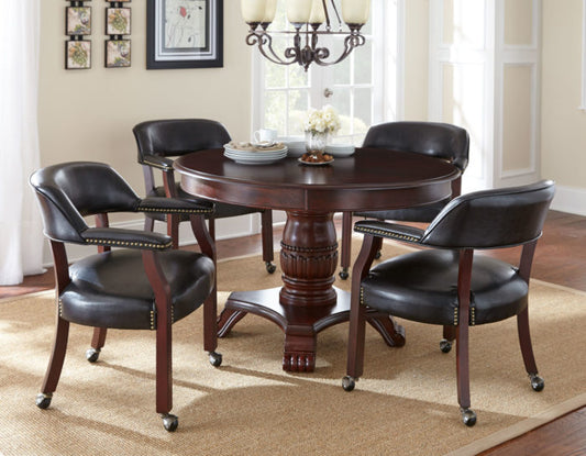 Tournament Game Table and Chairs, Black