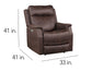 Valencia Dual-Power Leatherette Recliner, Walnut