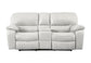 Cheers Sanibel Stone Leather Match Dual Power Reclining Sofa & Loveseat