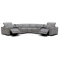 6pc Top Grain Power Leather Sectional
