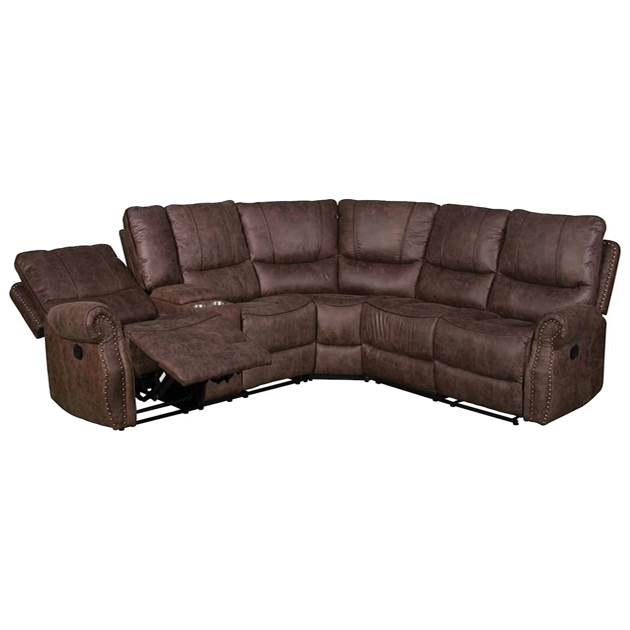 Manual Recliner with Nail Heads