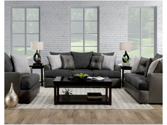 Bridgette Graphite Sofa & Loveseat