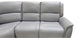 Power Grey Leather Reclining Sectional