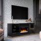 Greentouch Fullerton 70 in Electric Fireplace With Bluetooth Sound System