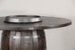 Round Pub Table w/ Wine Barrel Base