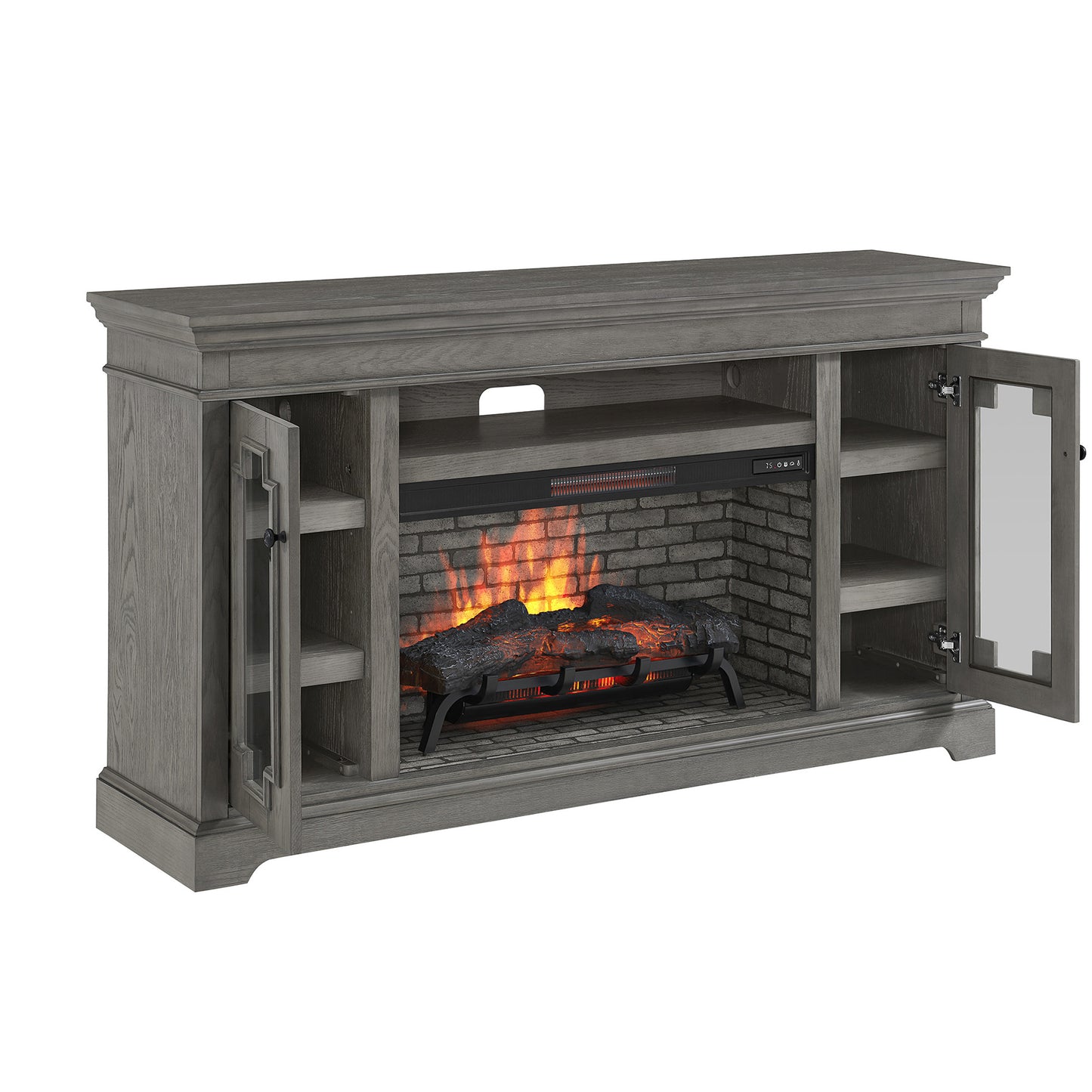 Dillon 70 in  Electric Fireplace Tv Stand In Cashmere