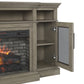 Westcliff 62 in Electric Fireplace In Rustic Taupe