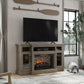 Westcliff 62 in Electric Fireplace In Rustic Taupe