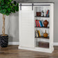 Book case W/ Barn doors (white)