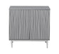 Coast To Coast 2 Door Glossy Gray Cabinet