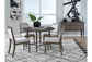 Mango Solid Wood East Harbor Round Dining Table & 4 Chairs