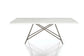 Coral Marble Rectangular Dining Table & Dining Chairs