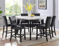 Carrara 6-Piece Marble Counter Dining Set