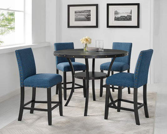 Crispin Counter Height Tables & Chairs in Blue or Gray