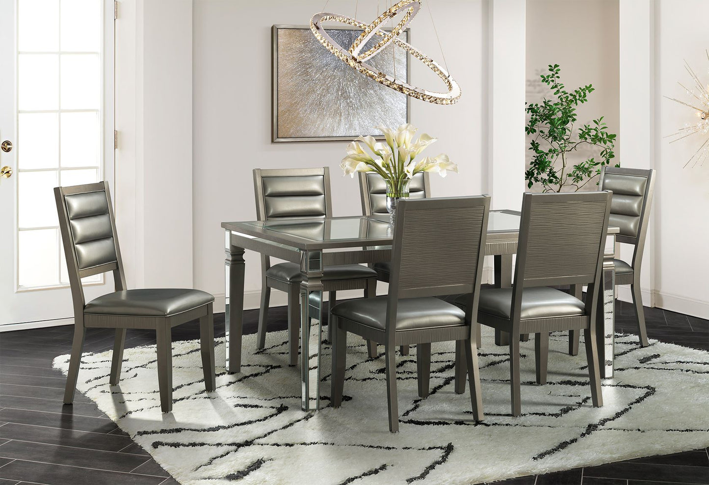 14.5 Dining Room Set Table & 6 Chairs
