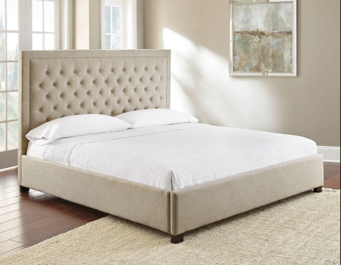Isadora Sand Upholstered Bed