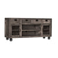 Industrial Gray Console Cabinet