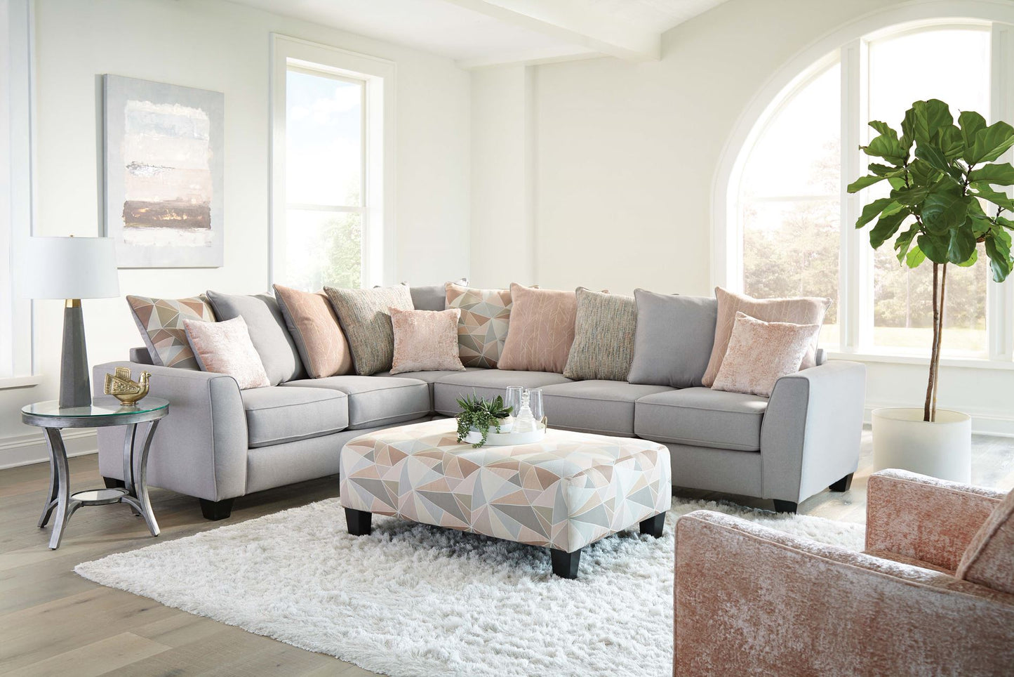 Rose Dust 2pc Sectional