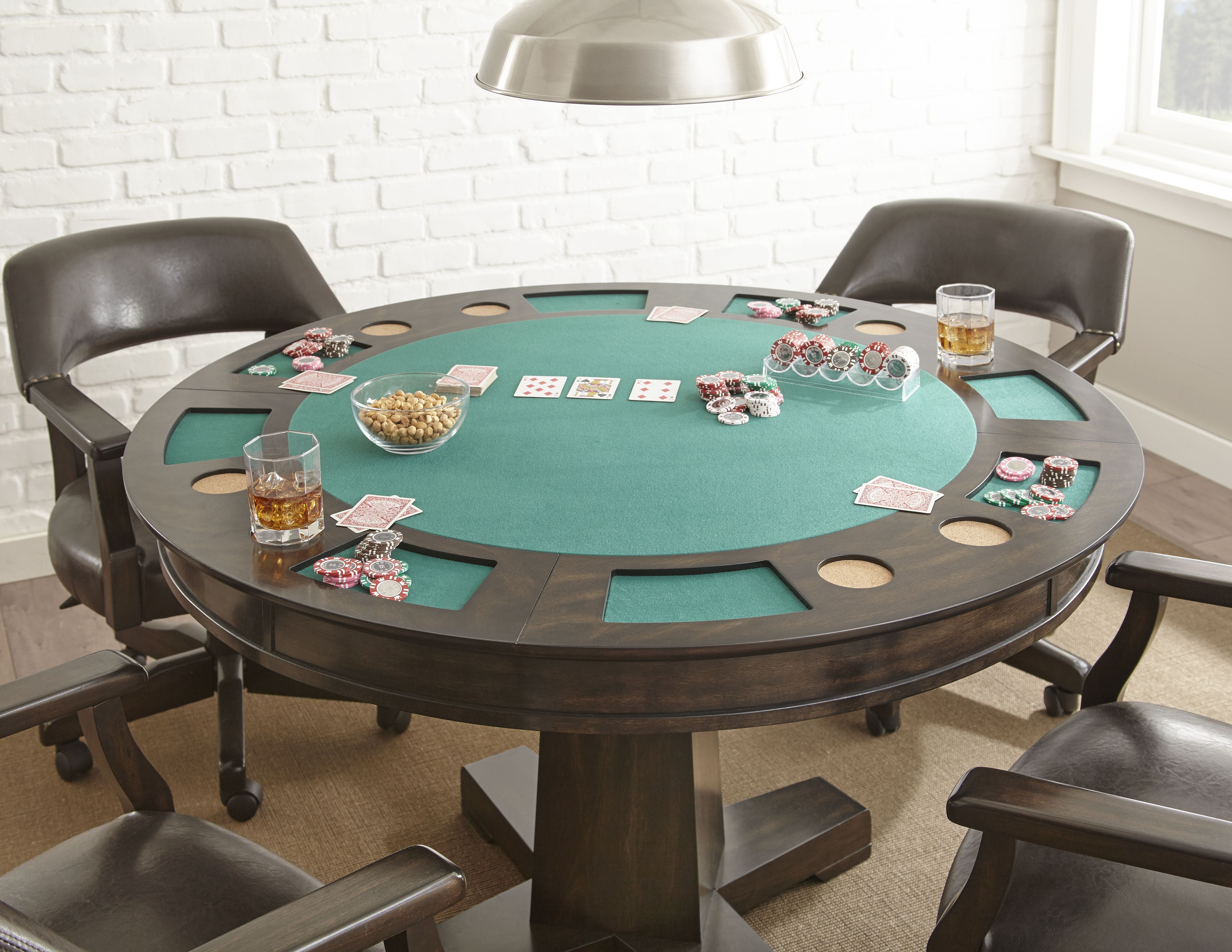 Ruby Game Table and Chairs with Casters – Midwest Furniture Liquidators