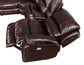 Denver Dual-Power 6-Piece Leather Sectional