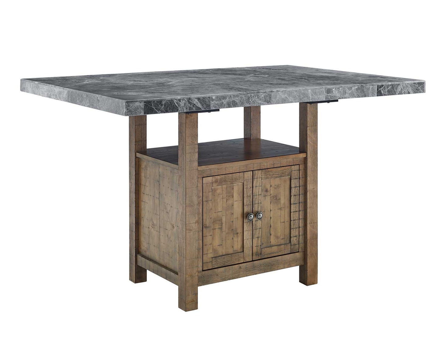Grayson Marble Top Counter Storage Dining Set