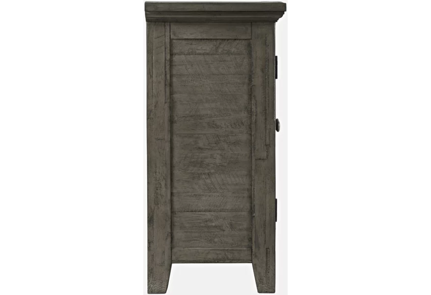 Gray 4 Door Low Cabinet