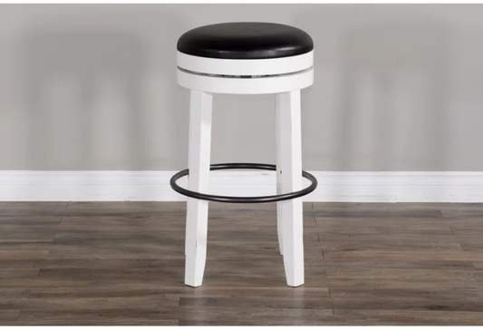 Carriage House Swivel Bar Stool with Cushion Seat