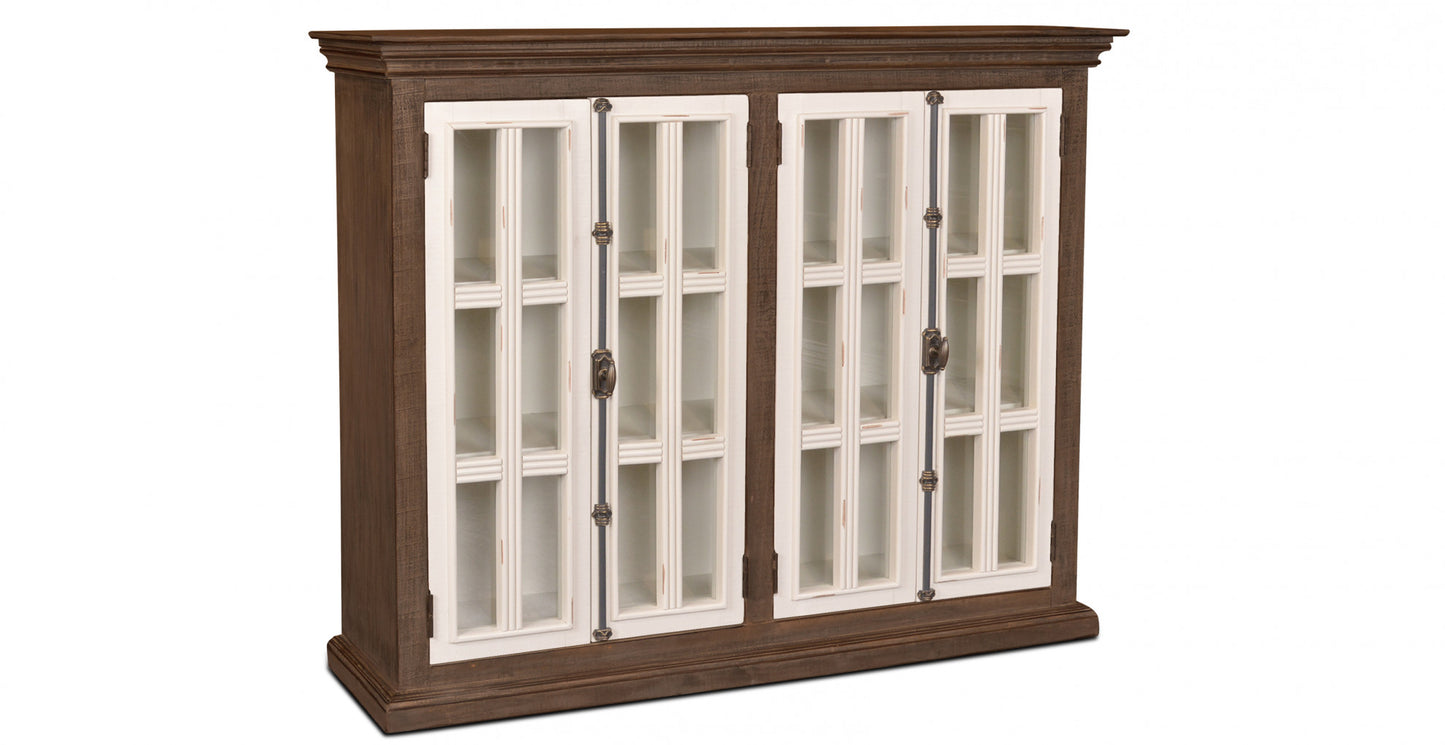 FLORENCE 60" CURIO CABINET SUMMER GRAY