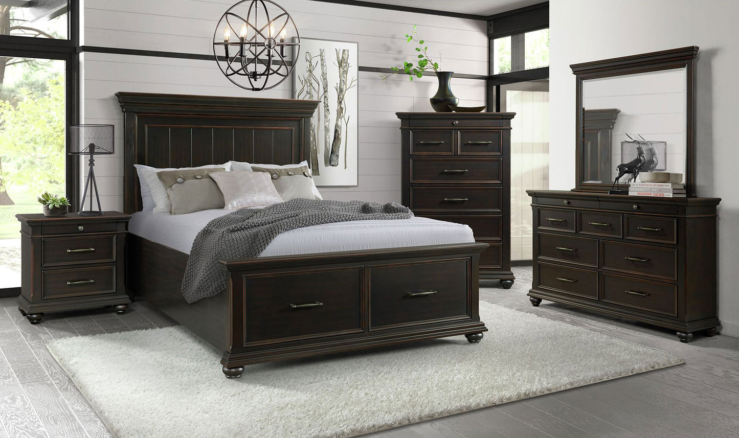 Slater Dark Bedroom Set