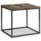 Rochester Rectangular End Table & Cocktail Table With Glass Top